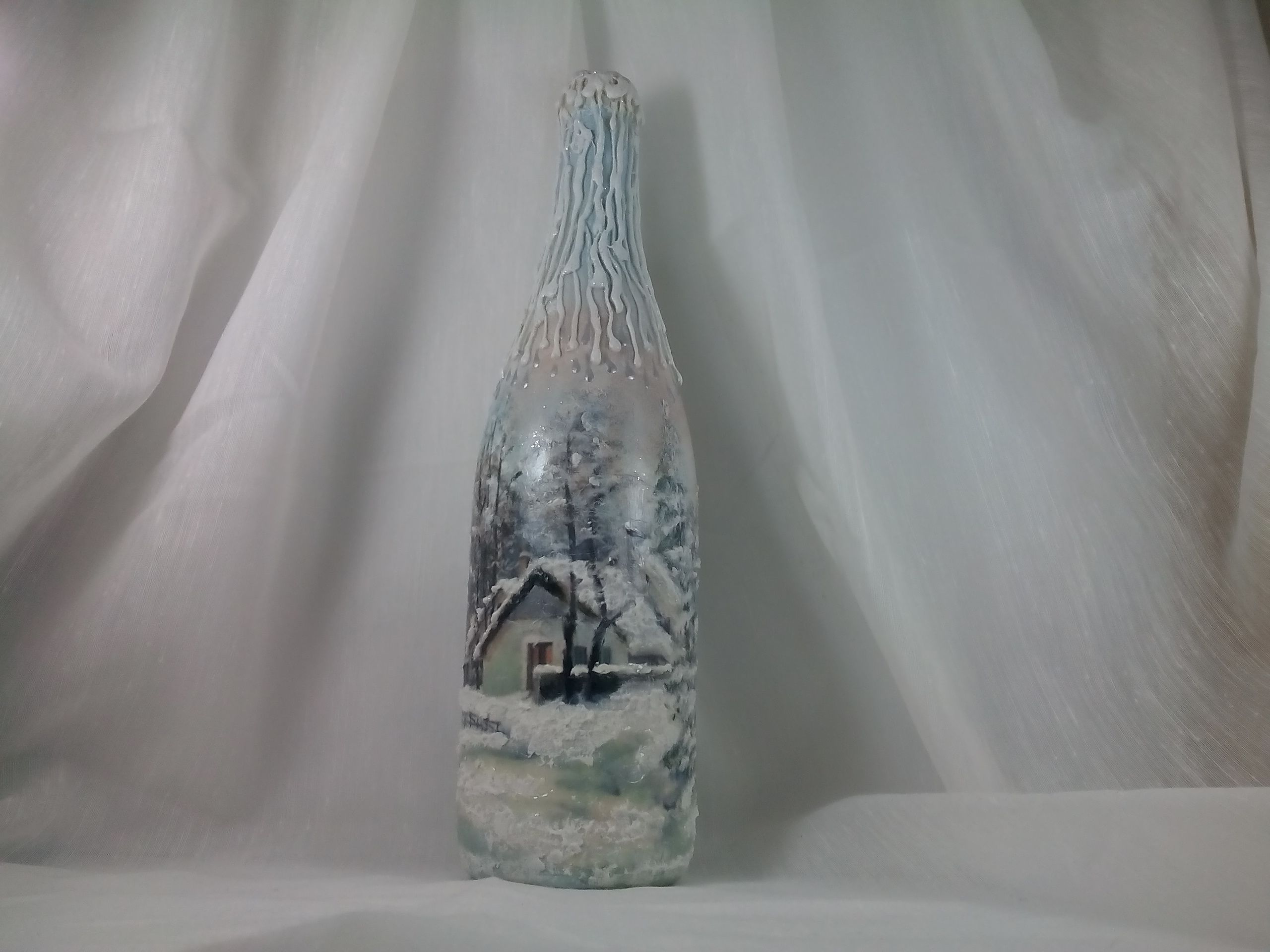 Sticla personalizata handmade unicat de sarbatori