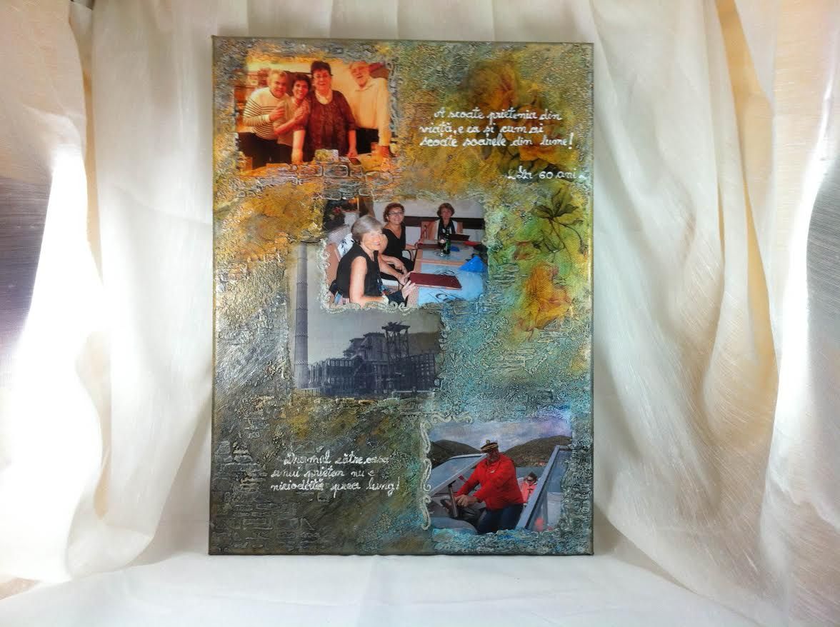 Tablou personalizat mixed media unicat